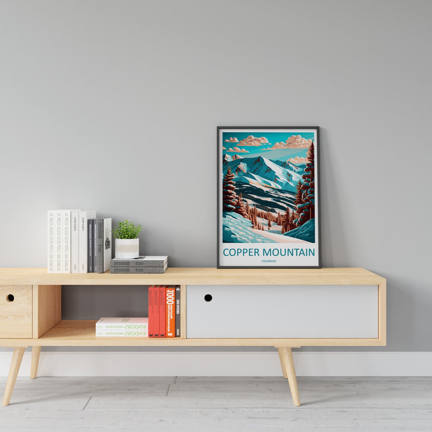 Copper Mountain Travel Print Wall Art Copper Mountain Wall Hanging Home Décor Copper Mountain Gift Art Lovers Colorado Art Gift Lover