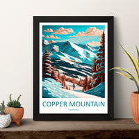 Copper Mountain Travel Print Wall Art Copper Mountain Wall Hanging Home Décor Copper Mountain Gift Art Lovers Colorado Art Gift Lover