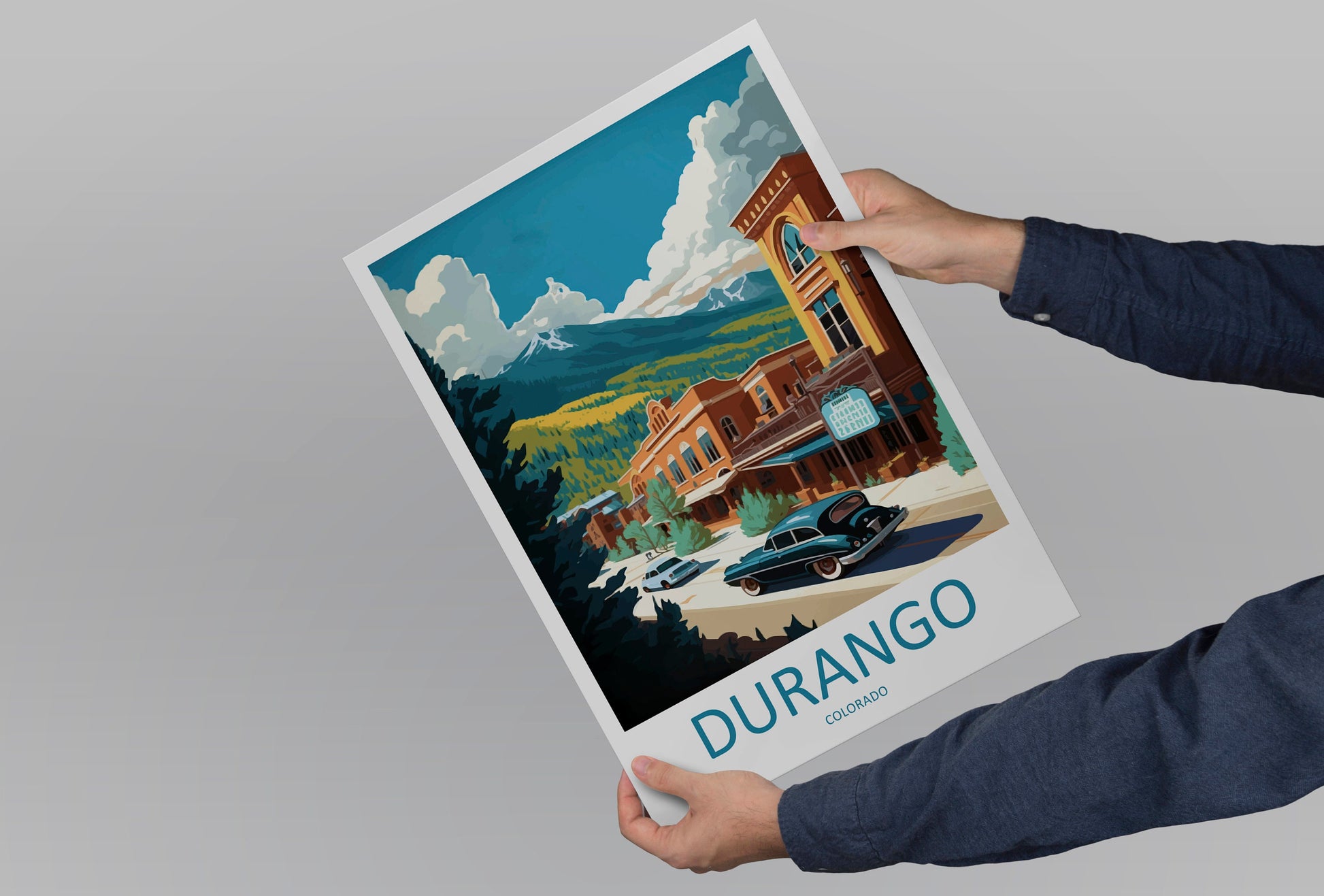 Durango Travel Print Wall Art Durango Wall Hanging Home Décor Durango Gift Art Lovers Colorado Art Gift Lover Print For Durango Lovers Print