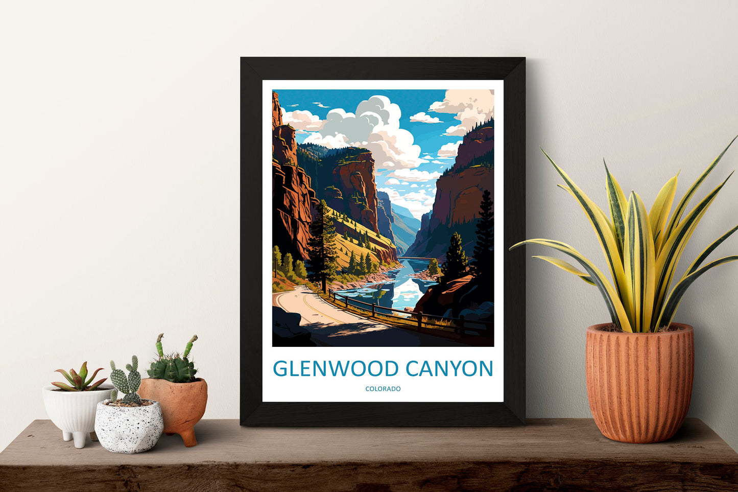 Glenwood Canyon Travel Print Wall Art Glenwood Canyon Wall Hanging Home Décor Glenwood Canyon Gift Art Lovers Colorado Art Gift Lover Print