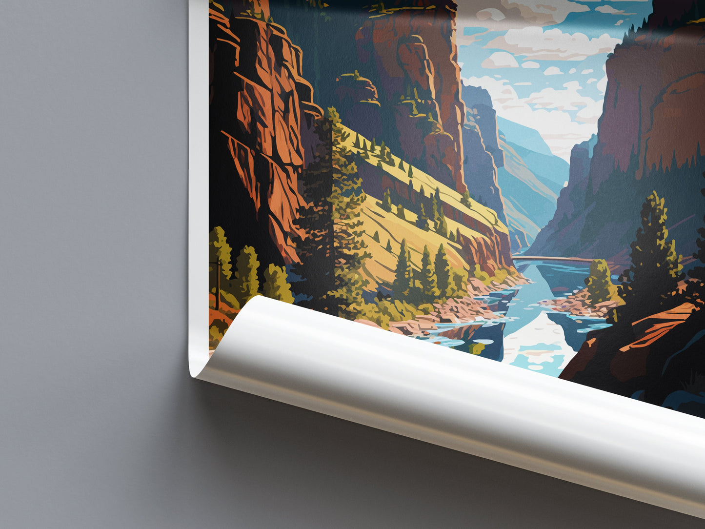 Glenwood Canyon Travel Print Wall Art Glenwood Canyon Wall Hanging Home Décor Glenwood Canyon Gift Art Lovers Colorado Art Gift Lover Print