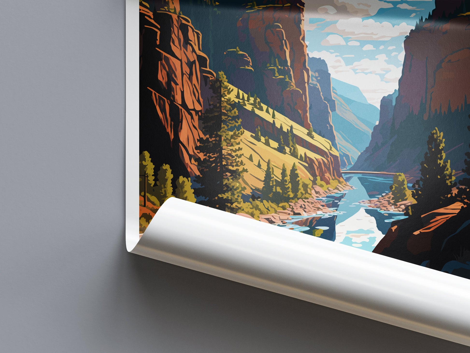 Glenwood Canyon Travel Print Wall Art Glenwood Canyon Wall Hanging Home Décor Glenwood Canyon Gift Art Lovers Colorado Art Gift Lover Print