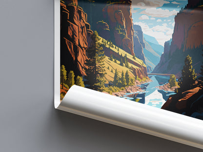 Glenwood Canyon Travel Print Wall Art Glenwood Canyon Wall Hanging Home Décor Glenwood Canyon Gift Art Lovers Colorado Art Gift Lover Print