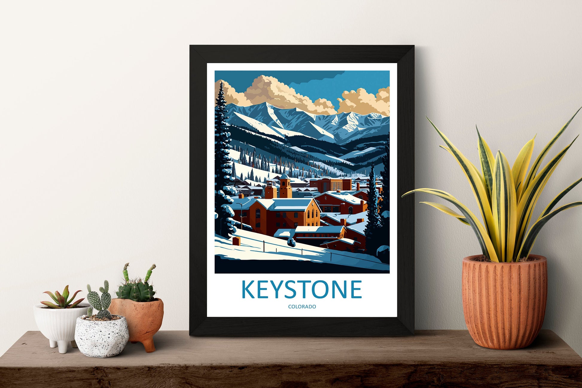Keystone Travel Print Wall Art Keystone Wall Hanging Home Décor Keystone Gift Art Lovers Colorado Art Gift Lover Print