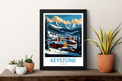 Keystone Travel Print Wall Art Keystone Wall Hanging Home Décor Keystone Gift Art Lovers Colorado Art Gift Lover Print
