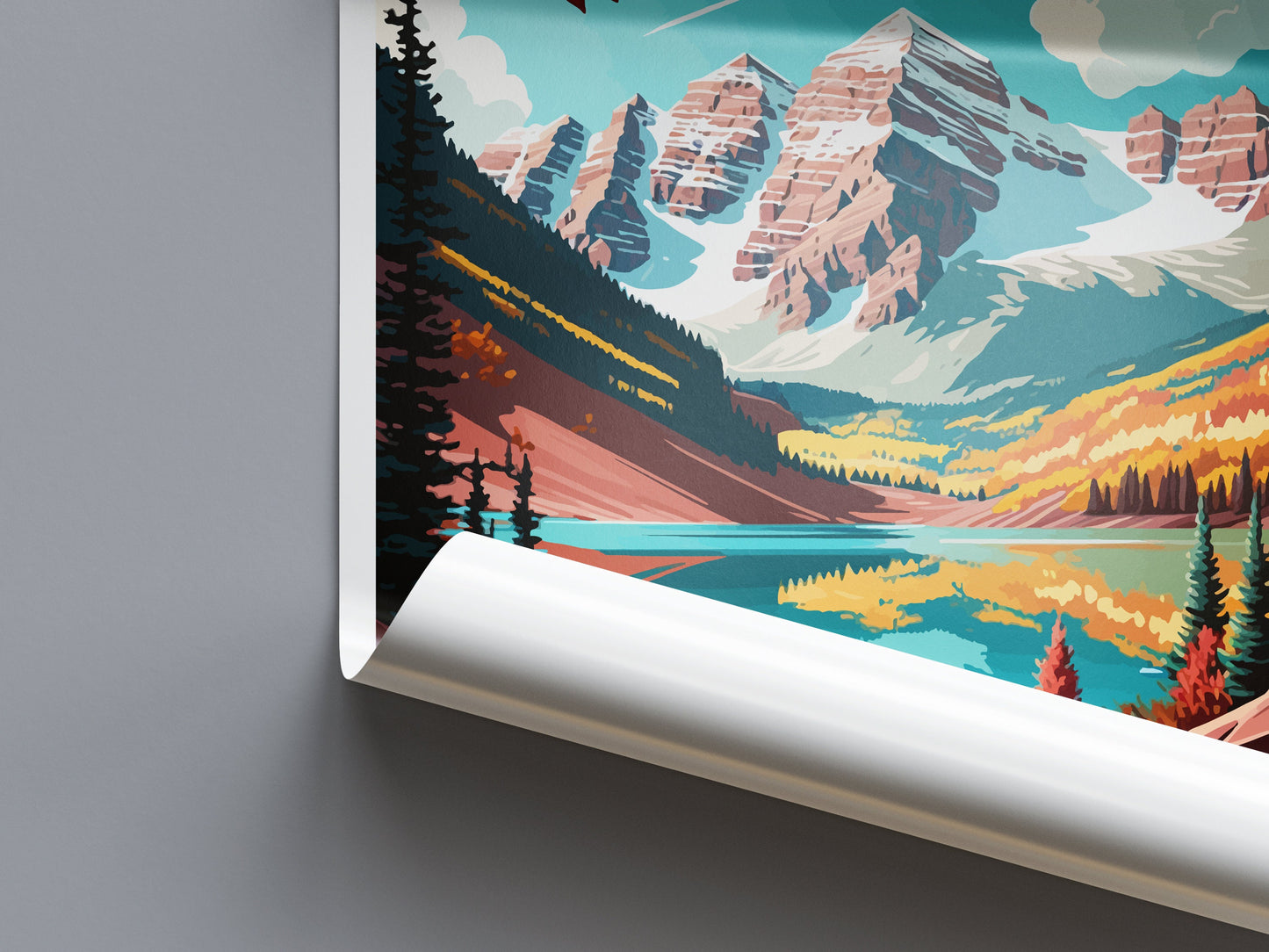 Maroon Bells Travel Print Wall Art Maroon Bells Wall Hanging Home Décor Maroon Bells Gift Art Lovers Colorado Art Gift Lover Print