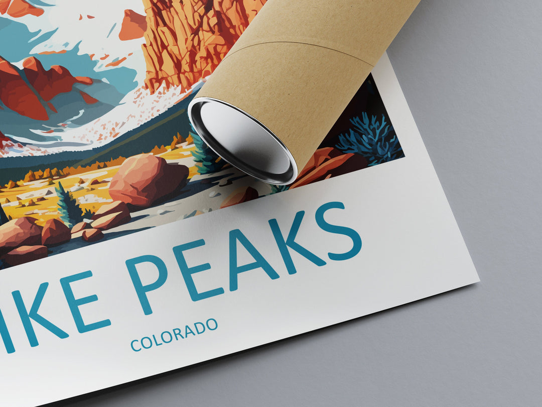 Pike Peaks Travel Print Wall Art Pike Peaks Wall Hanging Home Décor Pike Peaks Gift Art Lovers Colorado Art Gift Lover Print For Pike Peaks