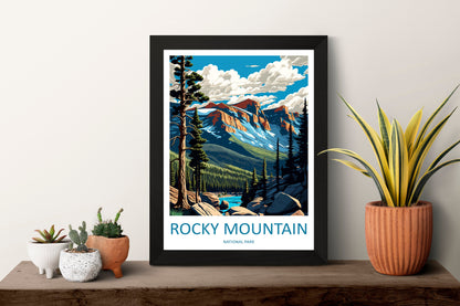 Rocky Mountain National Park Travel Print Wall Art Rocky Mountain Wall Hanging Home Décor Rocky Mountain Gift Art Lovers Colorado Art