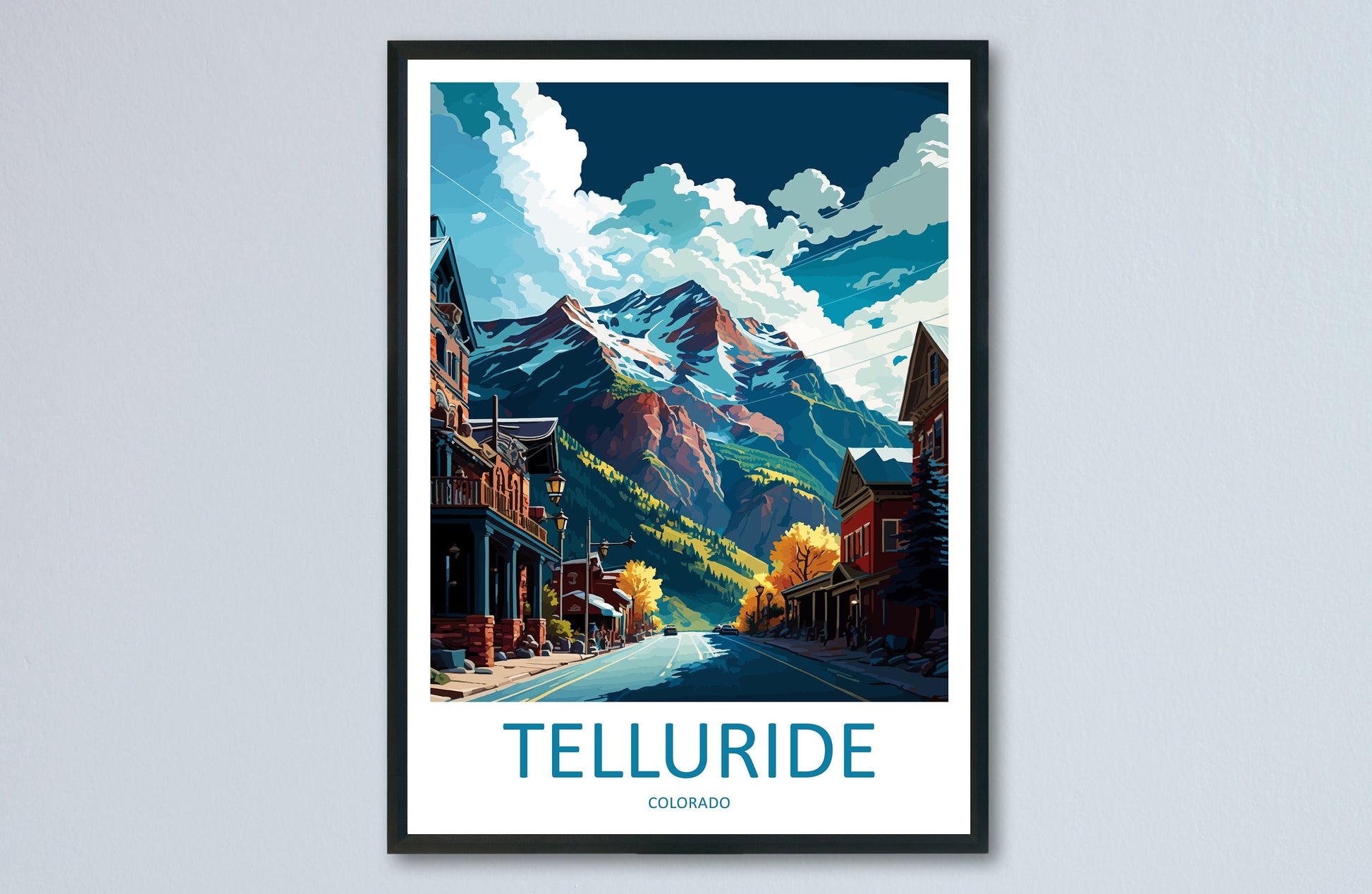 Telluride Travel Print Wall Art Telluride Wall Hanging Home Décor Telluride Gift Art Lovers Colorado Art Gift Lover Print For Telluride