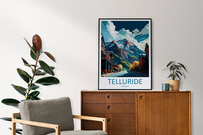 Telluride Travel Print Wall Art Telluride Wall Hanging Home Décor Telluride Gift Art Lovers Colorado Art Gift Lover Print For Telluride