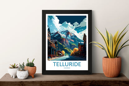 Telluride Travel Print Wall Art Telluride Wall Hanging Home Décor Telluride Gift Art Lovers Colorado Art Gift Lover Print For Telluride