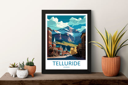 Telluride Travel Print Wall Art Telluride Wall Hanging Home Décor Telluride Gift Art Lovers Colorado Art Gift Lover Print For Telluride
