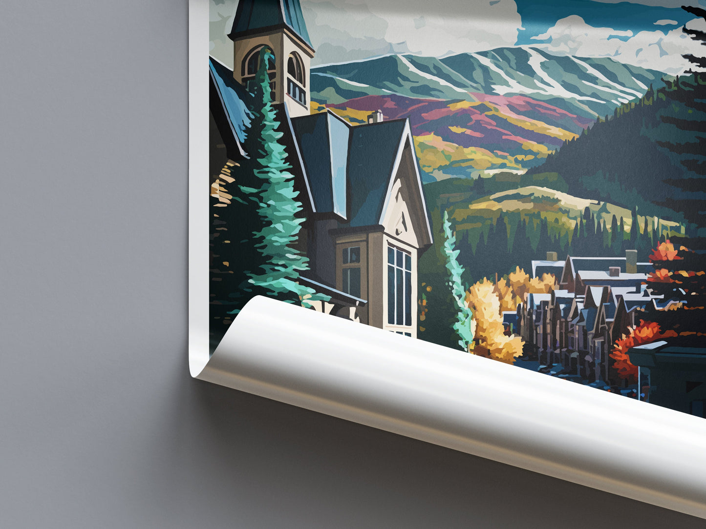 Vail Ski Resort Travel Print Wall Art Vail Ski Wall Hanging Home Décor Vail Ski Gift Art Lovers Colorado Art Gift Lover Print For Vail Ski