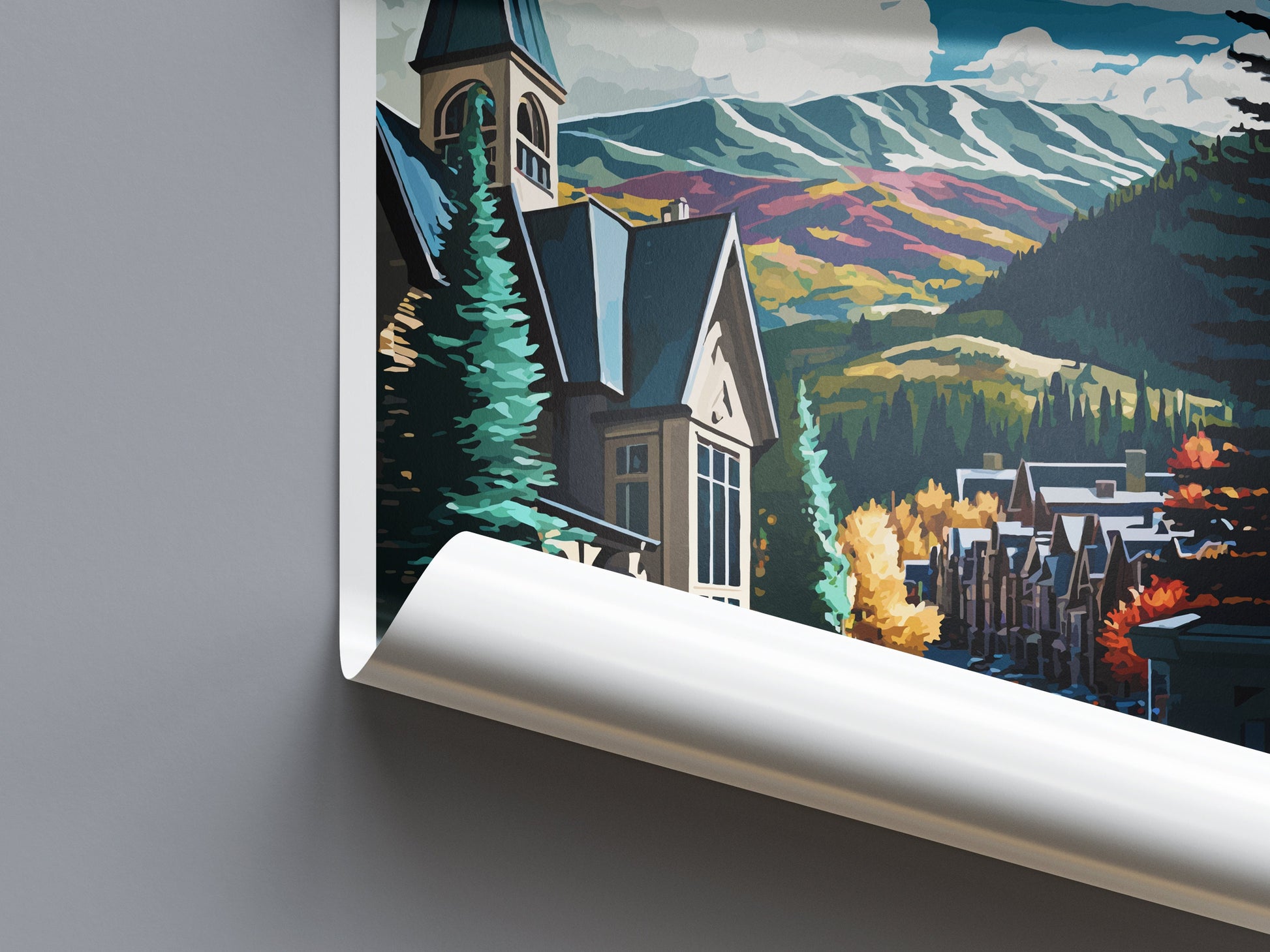 Vail Ski Resort Travel Print Wall Art Vail Ski Wall Hanging Home Décor Vail Ski Gift Art Lovers Colorado Art Gift Lover Print For Vail Ski