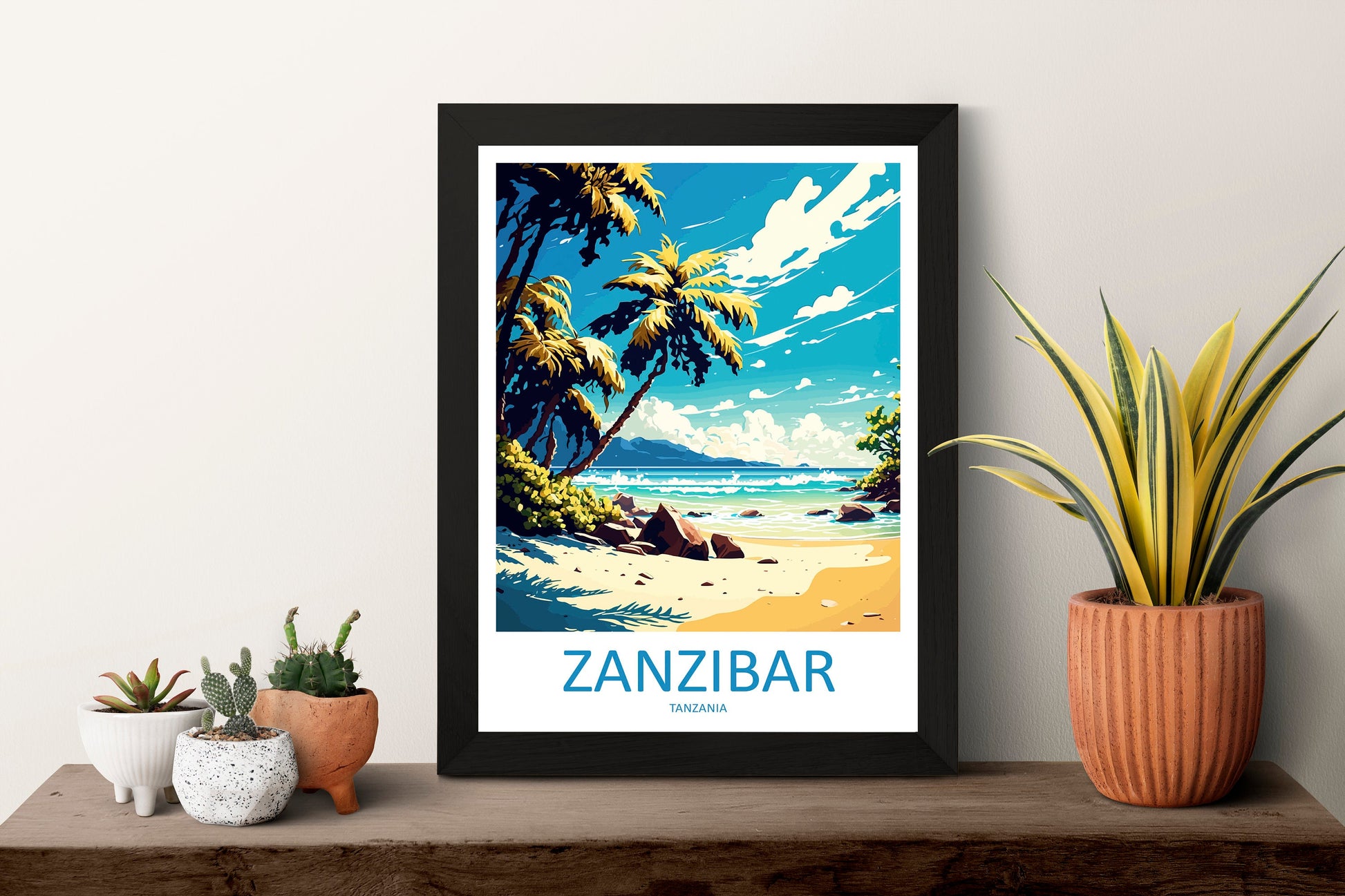 Zanzibar Travel Print Wall Art Zanzibar Wall Hanging Home Décor Zanzibar Gift Art Lovers Tanzania Art Print Zanzibar Wall Décor Art