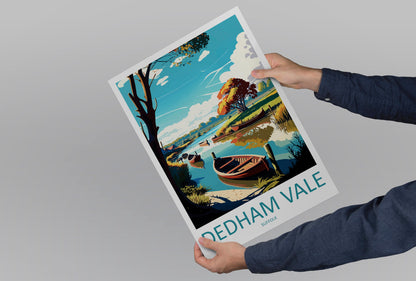 Dedham Vale Travel Print Wall Art Dedham Vale Wall Hanging Home Décor Dedham Vale Gift Art Lovers England Art Lover Gift Dedham Vale Art