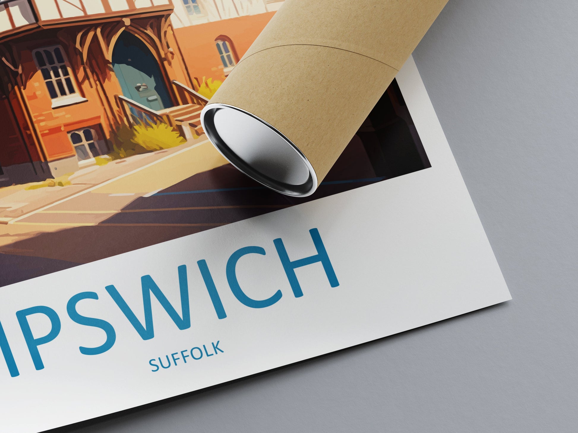 Ipswich Travel Print Wall Art Ipswich Wall Hanging Home Décor Ipswich Gift Art Lovers England Art Lover Gift Ipswich Art