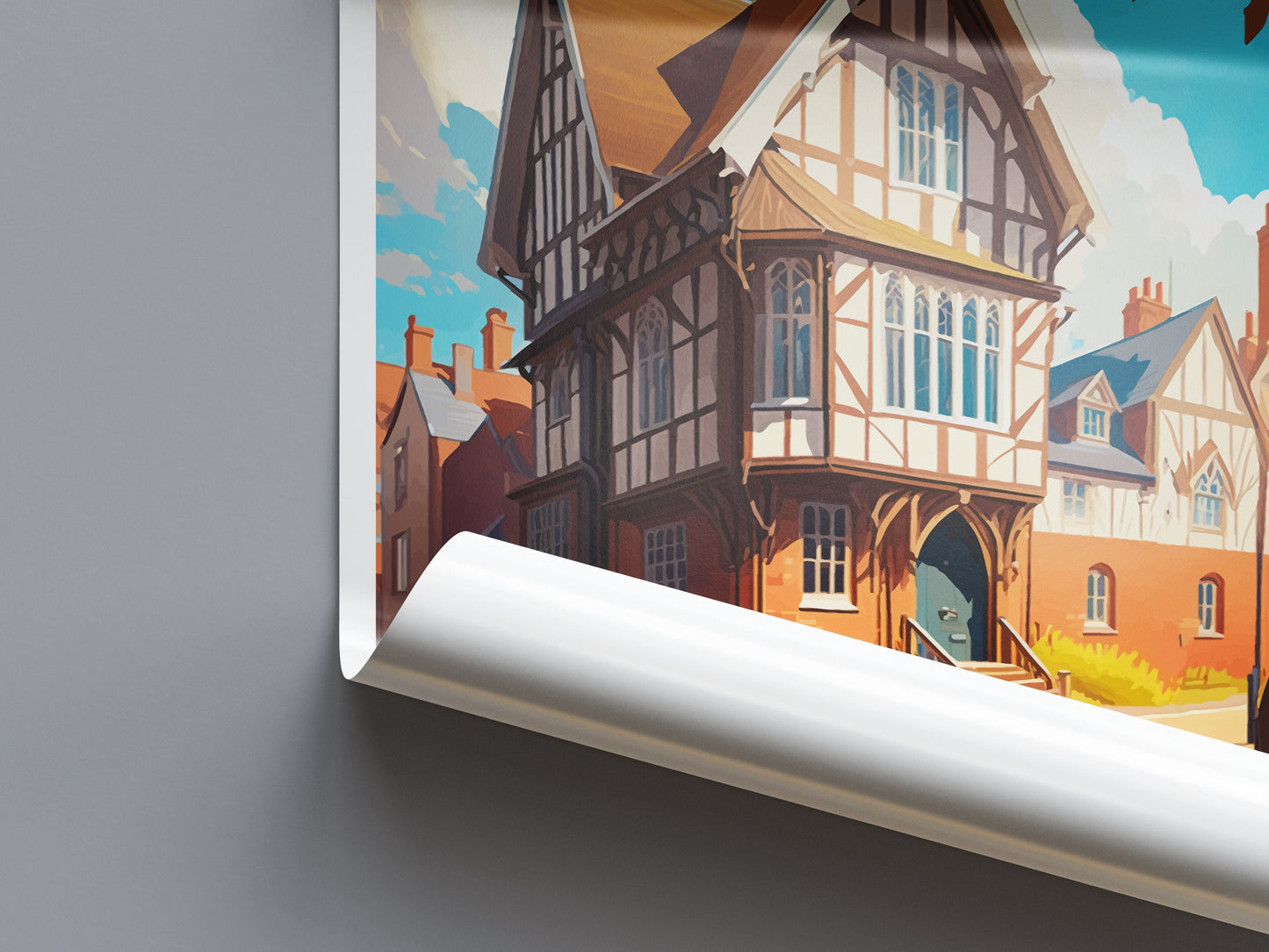 Ipswich Travel Print Wall Art Ipswich Wall Hanging Home Décor Ipswich Gift Art Lovers England Art Lover Gift Ipswich Art