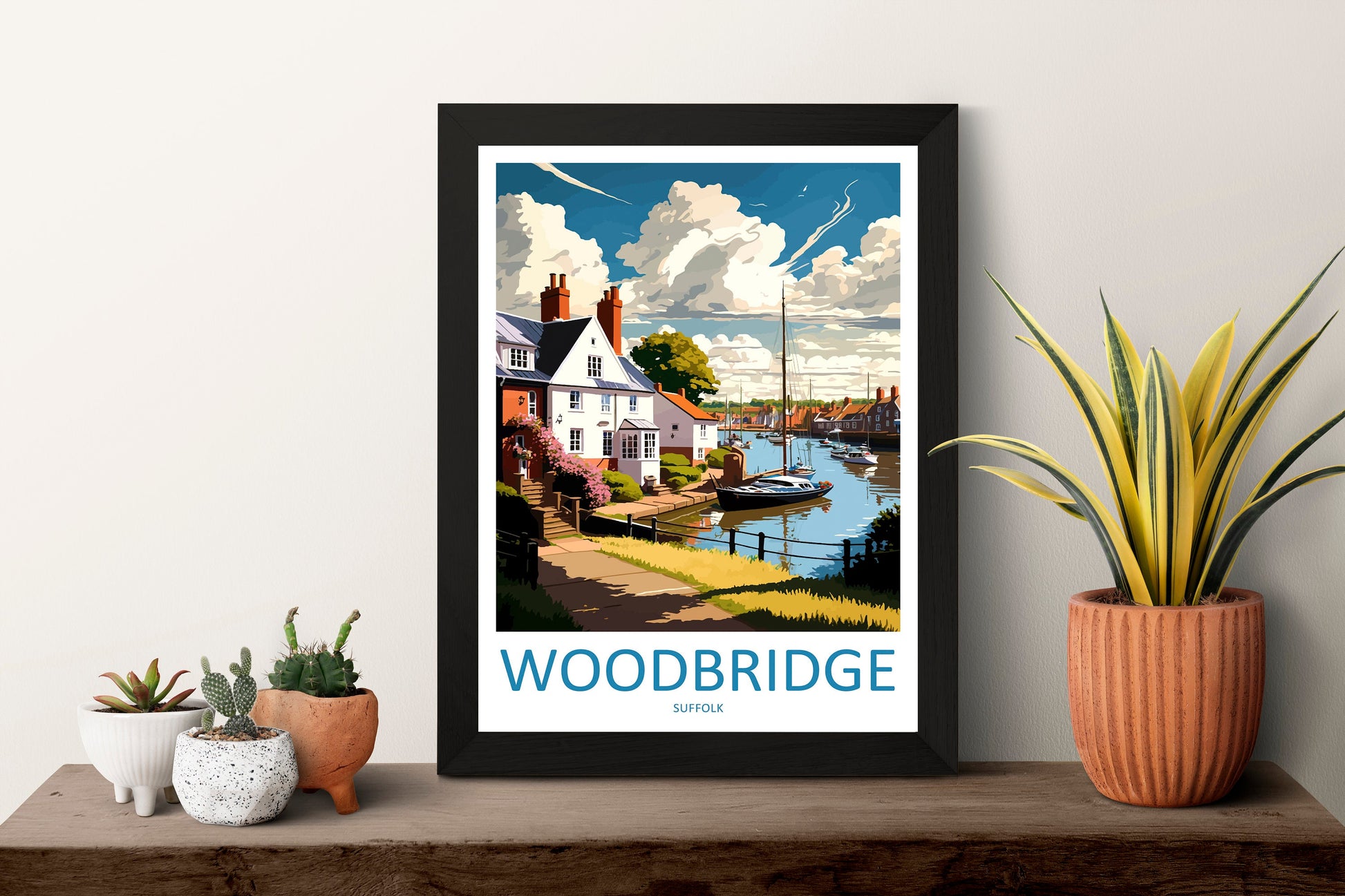 Woodbridge Travel Print Wall Art Woodbridge Wall Hanging Home Décor Woodbridge Gift Art Lovers England Art Lover Gift Woodbridge Art