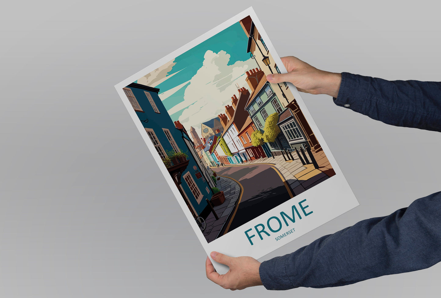 Frome Travel Print Wall Art Frome Wall Hanging Home Décor Frome Gift Art Lovers England Art Lover Gift Frome Art