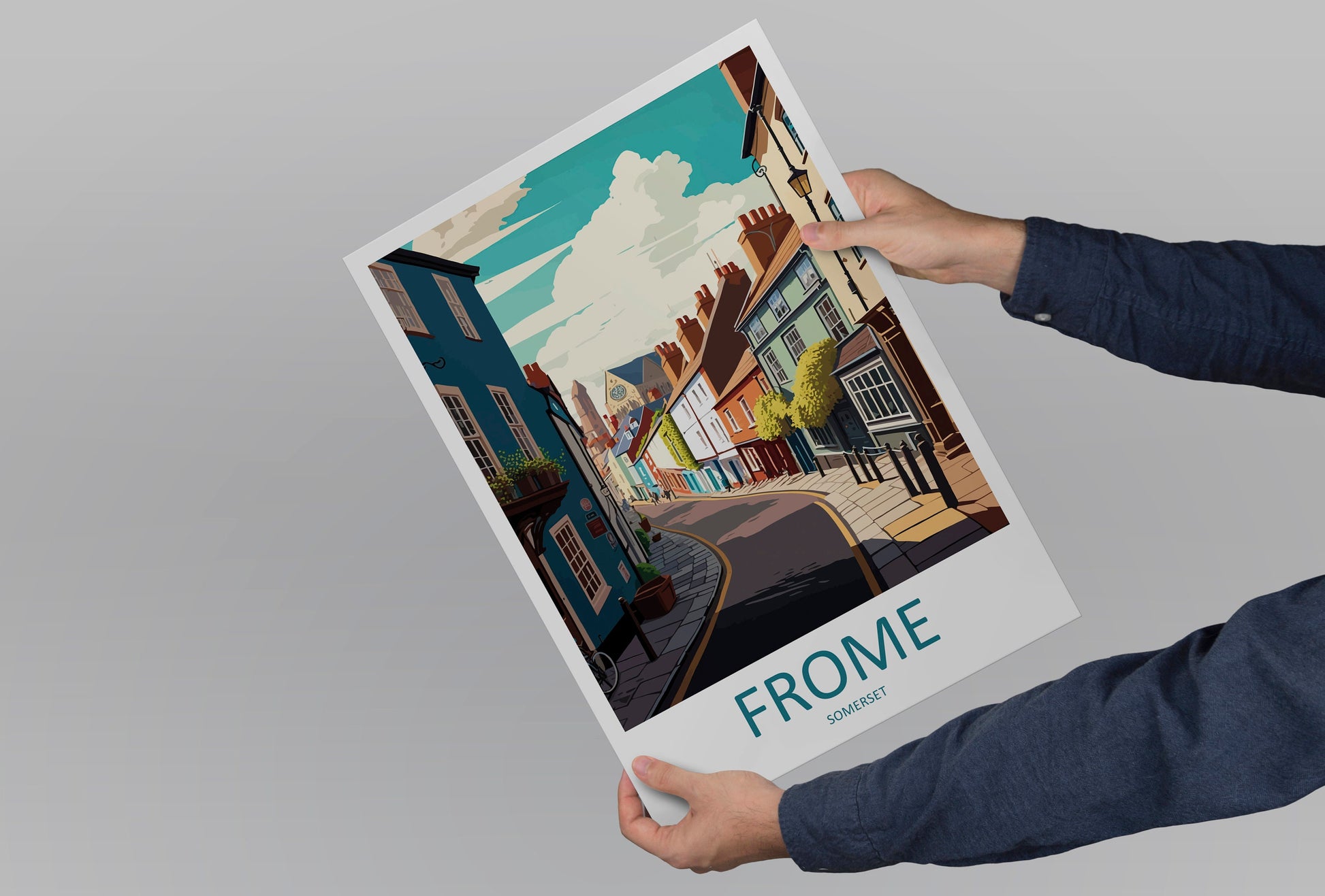 Frome Travel Print Wall Art Frome Wall Hanging Home Décor Frome Gift Art Lovers England Art Lover Gift Frome Art