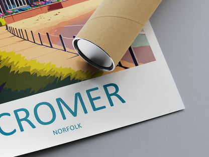 Cromer Travel Print Wall Art Cromer Wall Hanging Home Décor Cromer Gift Art Lovers England Art Lover Gift Cromer Art
