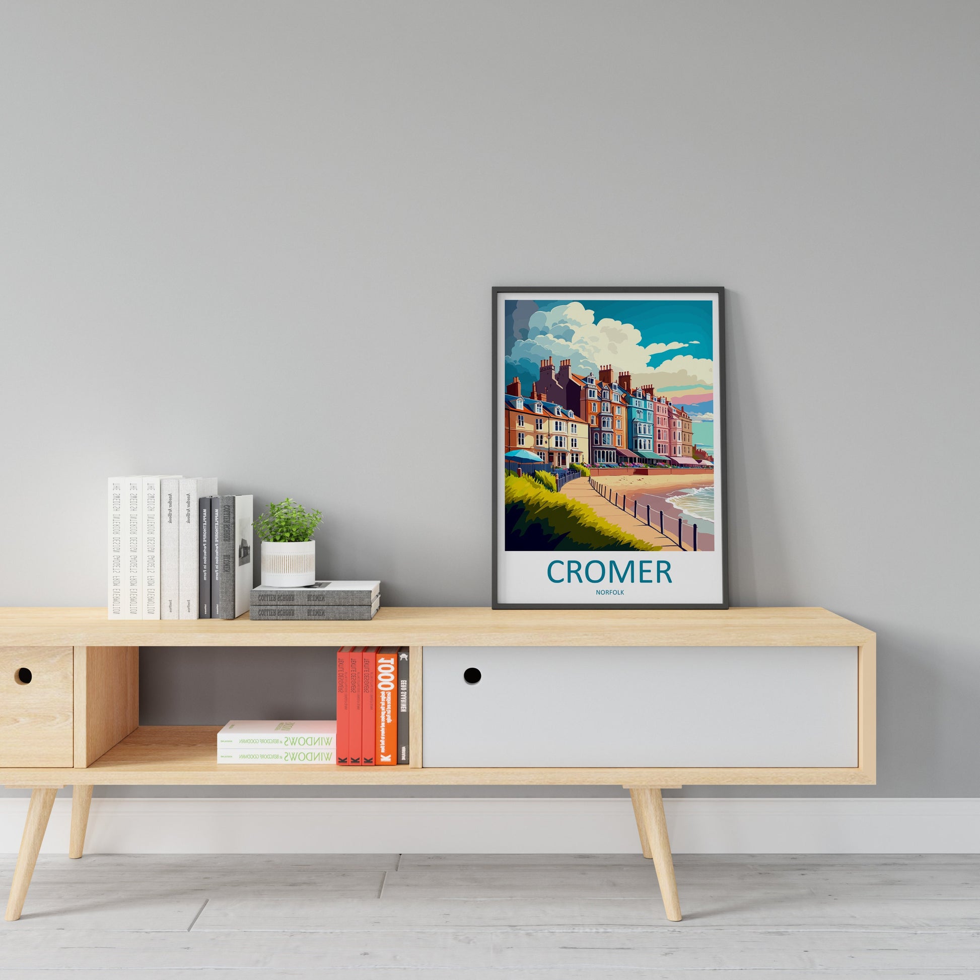 Cromer Travel Print Wall Art Cromer Wall Hanging Home Décor Cromer Gift Art Lovers England Art Lover Gift Cromer Art