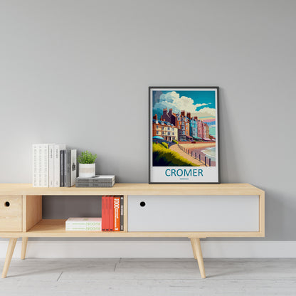 Cromer Travel Print Wall Art Cromer Wall Hanging Home Décor Cromer Gift Art Lovers England Art Lover Gift Cromer Art
