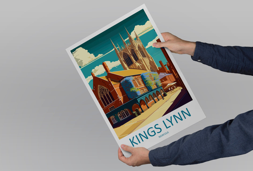 Kings Lynn Travel Print Wall Art Kings Lynn Wall Hanging Home Décor Kings Lynn Gift Art Lovers England Art Lover Gift Kings Lynn Art