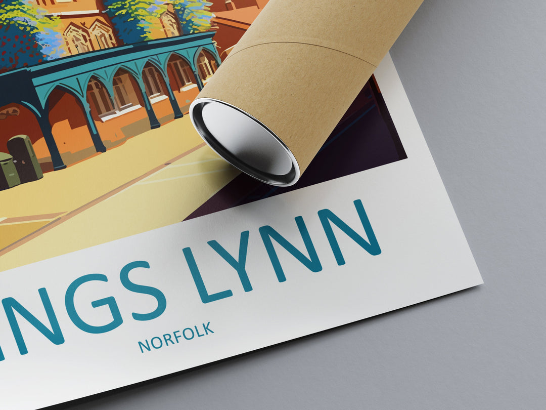 Kings Lynn Travel Print Wall Art Kings Lynn Wall Hanging Home Décor Kings Lynn Gift Art Lovers England Art Lover Gift Kings Lynn Art