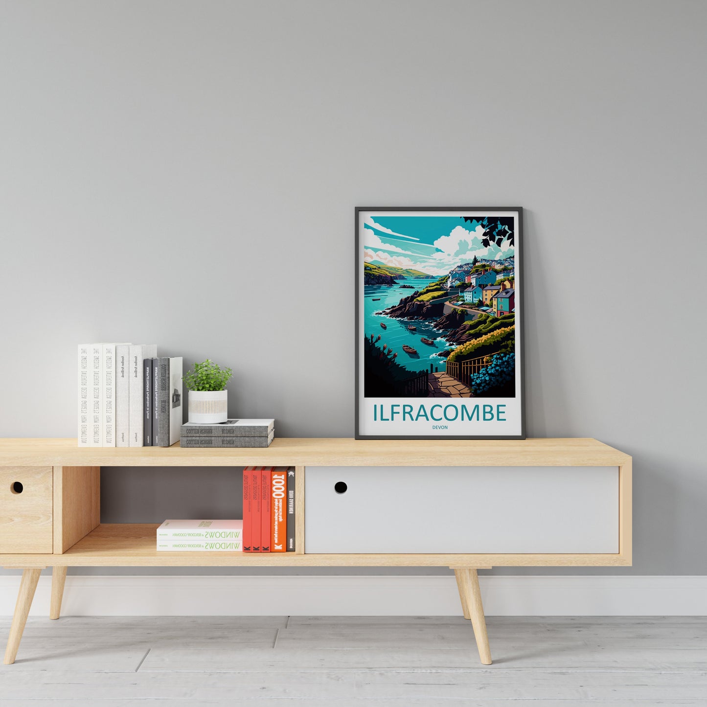 Ilfracombe Travel Print Wall Art Ilfracombe Wall Hanging Home Décor Ilfracombe Gift Art Lovers England Art Lover Gift Ilfracombe Art