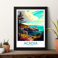 Acadia National Park Travel Print Wall Art Acadia National Park Wall Hanging Home Décor Acadia National Park Gift Art Lovers National Park