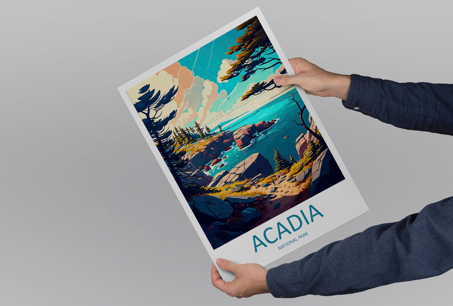 Acadia National Park Travel Print Wall Art Acadia National Park Wall Hanging Home Décor Acadia National Park Gift Art Lovers National Park
