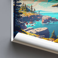 Acadia National Park Travel Print Wall Art Acadia National Park Wall Hanging Home Décor Acadia National Park Gift Art Lovers National Park