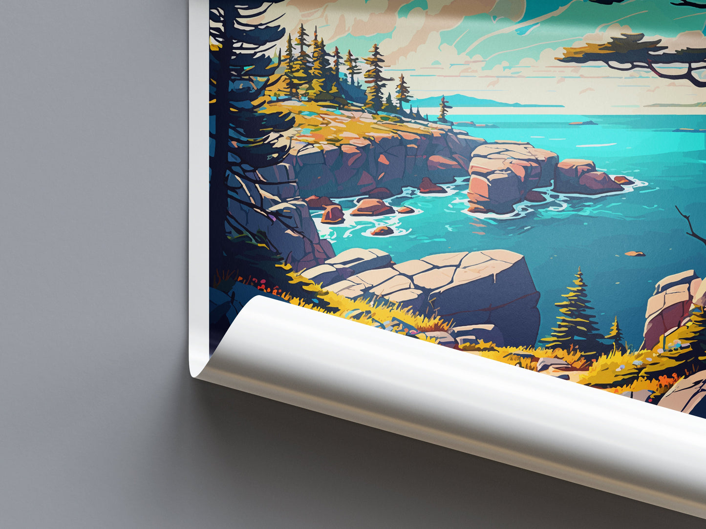 Acadia National Park Travel Print Wall Art Acadia National Park Wall Hanging Home Décor Acadia National Park Gift Art Lovers National Park