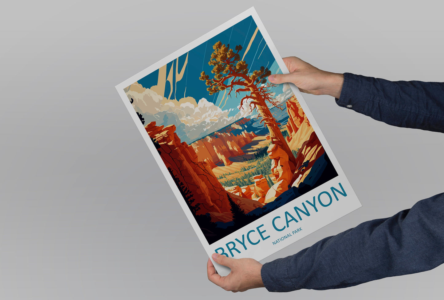 Bryce Canyon National Park Travel Print Wall Art Bryce Canyon National Park Wall Hanging Home Décor Bryce Canyon National Park Gift Art