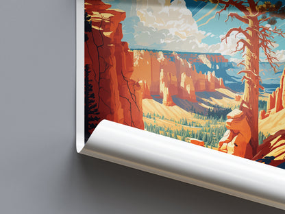 Bryce Canyon National Park Travel Print Wall Art Bryce Canyon National Park Wall Hanging Home Décor Bryce Canyon National Park Gift Art