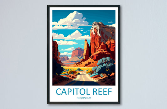Capitol Reef National Park Travel Print Wall Art Capitol Reef National Park Wall Hanging Home Décor Capitol Reef National Park Gift Art
