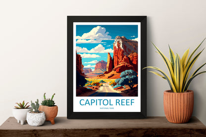 Capitol Reef National Park Travel Print Wall Art Capitol Reef National Park Wall Hanging Home Décor Capitol Reef National Park Gift Art