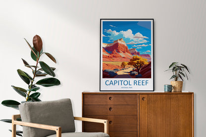 Capitol Reef National Park Travel Print Wall Art Capitol Reef National Park Wall Hanging Home Décor Capitol Reef National Park Gift Art