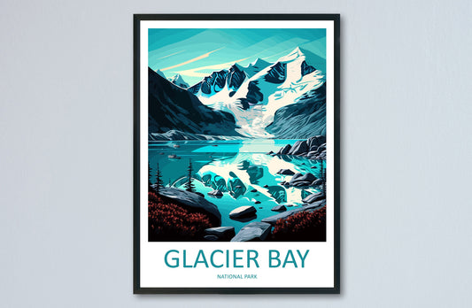 Glacier Bay National Park Travel Print Wall Art Glacier Bay National Park Wall Hanging Home Décor Glacier Bay National Park Gift Art