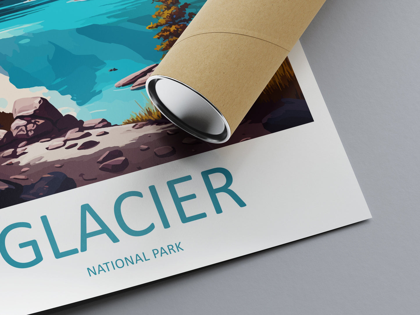 Glacier National Park Travel Print Wall Art Glacier National Park Wall Hanging Home Décor Glacier National Park Gift Art