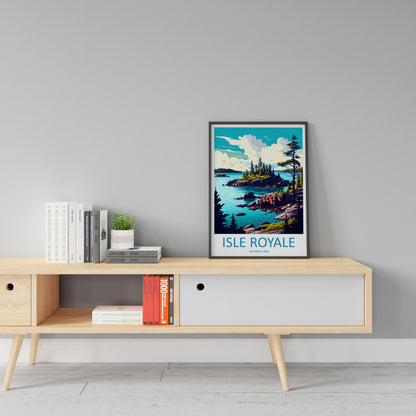 Isle Royale National Park Travel Print Wall Art Isle Royale National Park Wall Hanging Home Décor Isle Royale National Park Gift Art