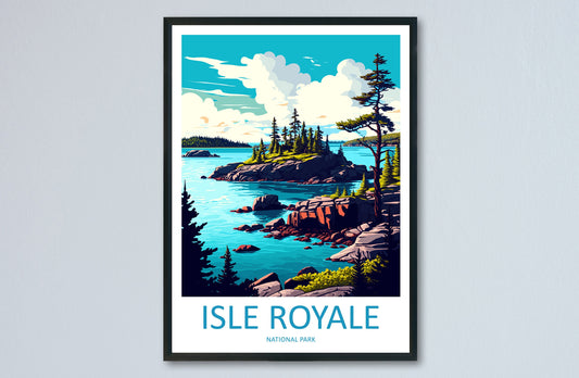 Isle Royale National Park Travel Print Wall Art Isle Royale National Park Wall Hanging Home Décor Isle Royale National Park Gift Art