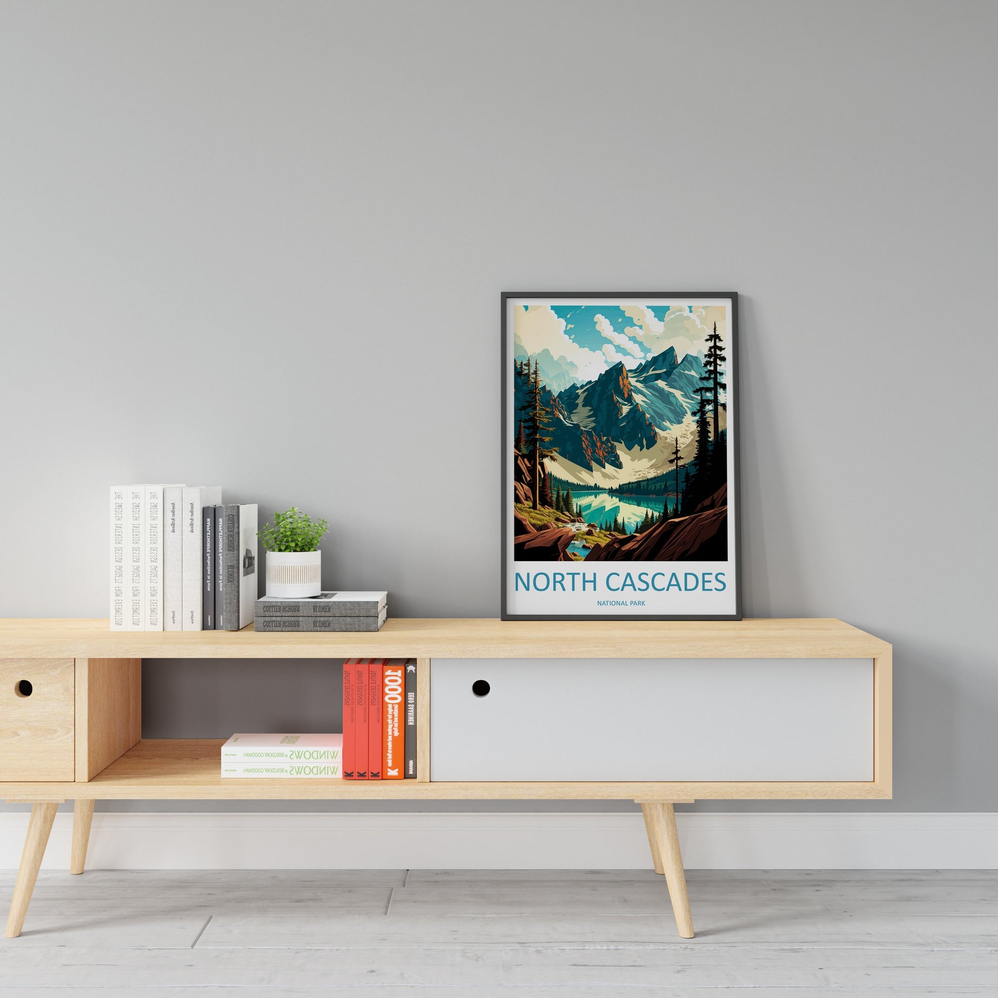 North Cascades National Park Travel Print Wall Art North Cascades National Park Wall Hanging Home Décor North Cascades National Park Gift