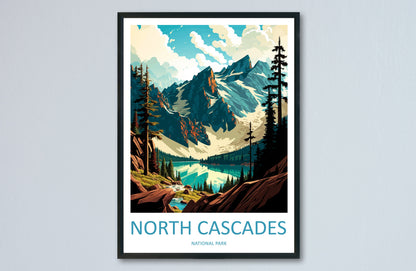 North Cascades National Park Travel Print Wall Art North Cascades National Park Wall Hanging Home Décor North Cascades National Park Gift