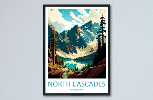 North Cascades National Park Travel Print Wall Art North Cascades National Park Wall Hanging Home Décor North Cascades National Park Gift