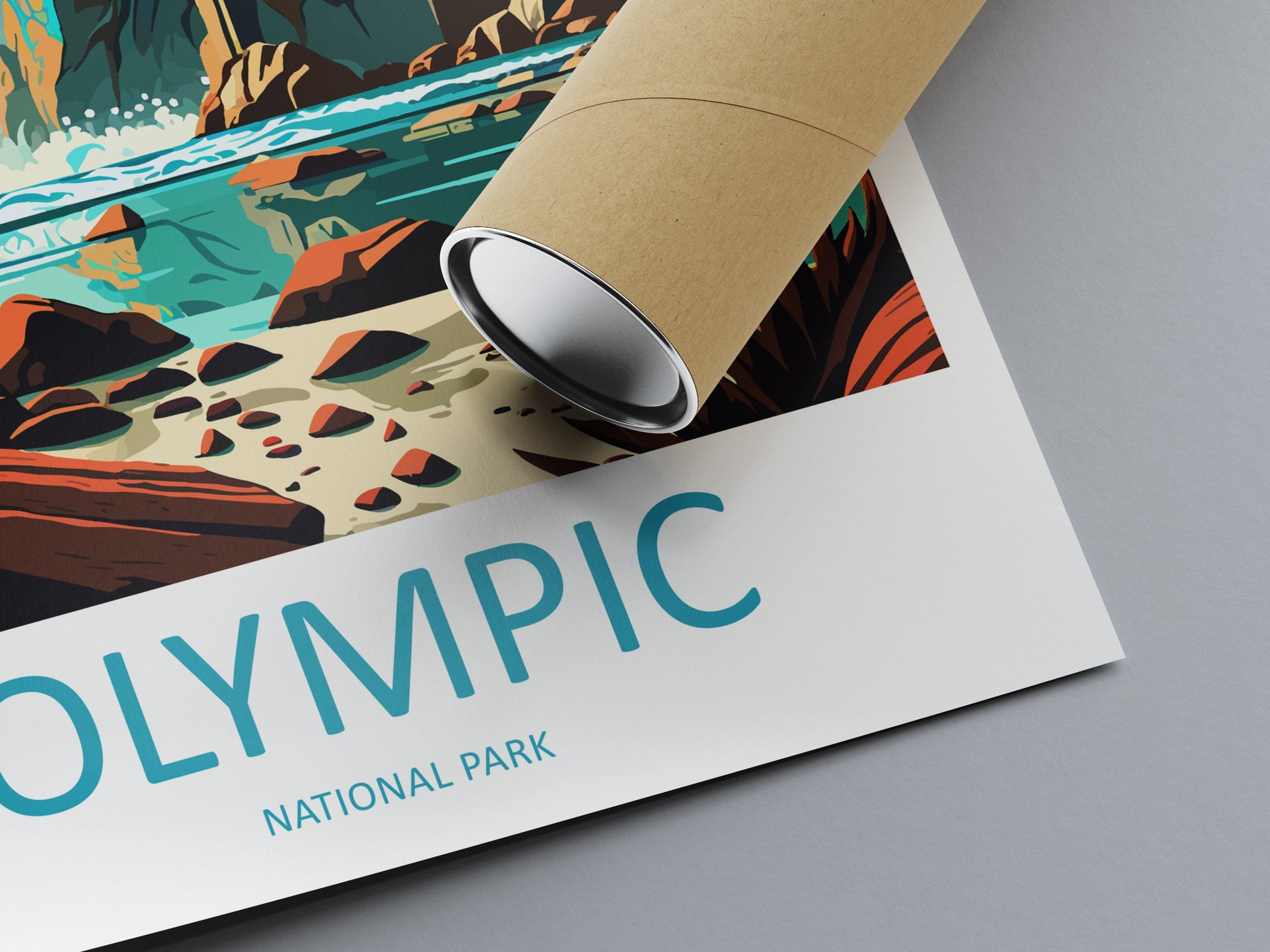 Olympic National Park Travel Print Wall Art Olympic National Park Wall Hanging Home Décor Olympic National Park Art Gift Poster