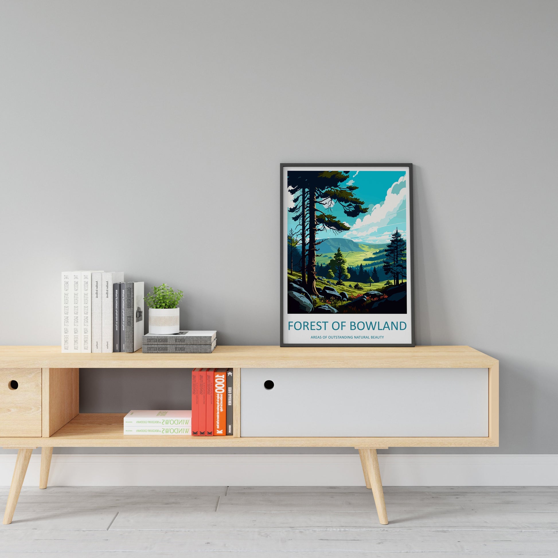 Forest Of Bowland Travel Print Wall Art Forest Of Bowland Wall Hanging Home Decor Forest Of Bowland Gift Art Lovers Wall Art ANOB Travel Art