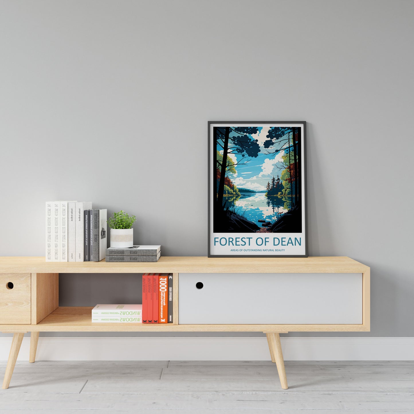 Forest Of Dean Travel Print Wall Art Forest Of Dean Wall Hanging Home Decor Forest Of Dean Gift Art Lovers Wall Art ANOB Travel Art
